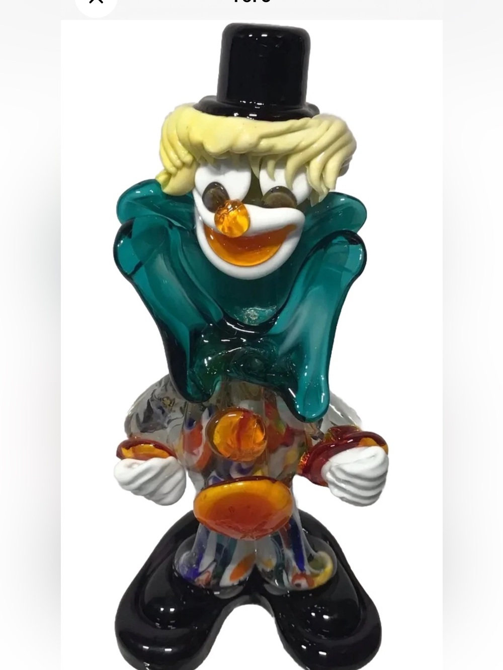 Vintage Murano Glass Clown